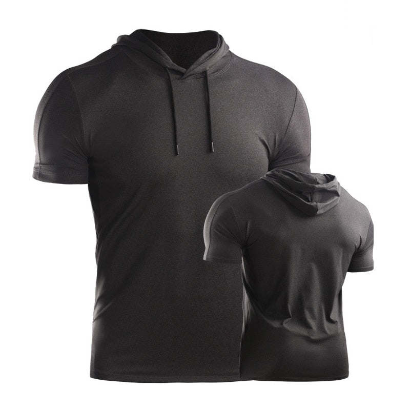 Male Training Shirts Quick Drying Gym Clothing Musculation Sportswear Fitness Running Jackets Rashguards Hoodies ropa deportiva