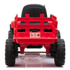 12V Kids Ride On Tractor with Trailer, Battery Powered Electric Car w/ Music, USB, Music, LED Lights, Vehicle Toy for 3 to 6 Ages, Red