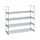 2 Set 4 Tiers Shoe Rack Shoe Tower Shelf Storage Organizer For Bedroom, Entryway, Hallway, and Closet Gray Color