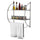 2-Tier Wall Mount Shower Organizer Towel Storage Rack