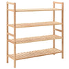 Shoe Rack Solid Walnut Wood 27.2"x10.2"x31.9"