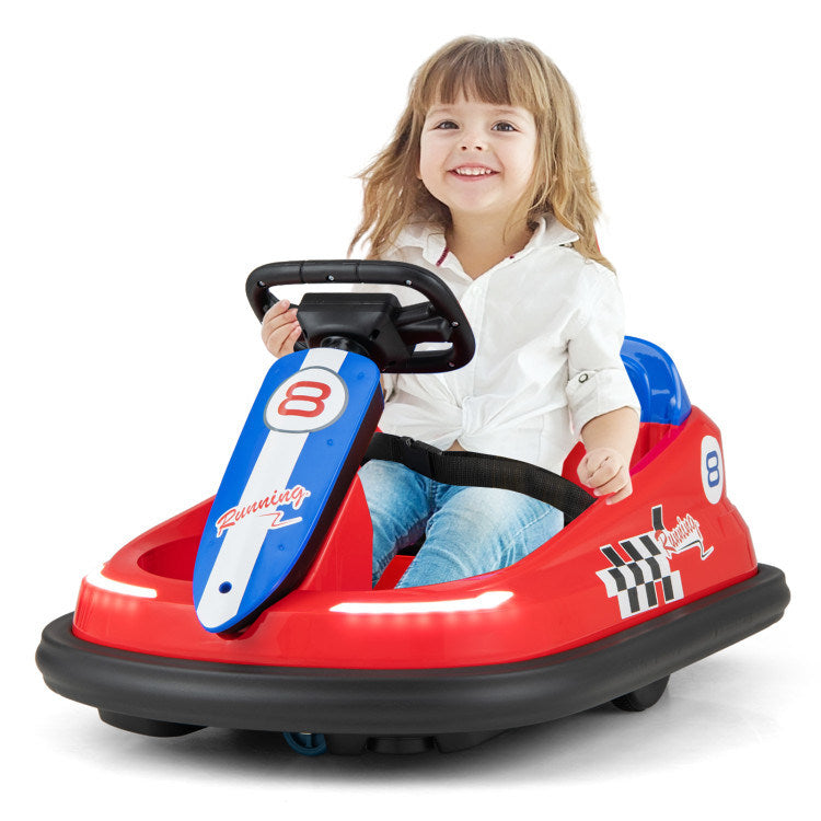 6V kids Ride-on Bumper Car with 360° Spinning and Dual Motors