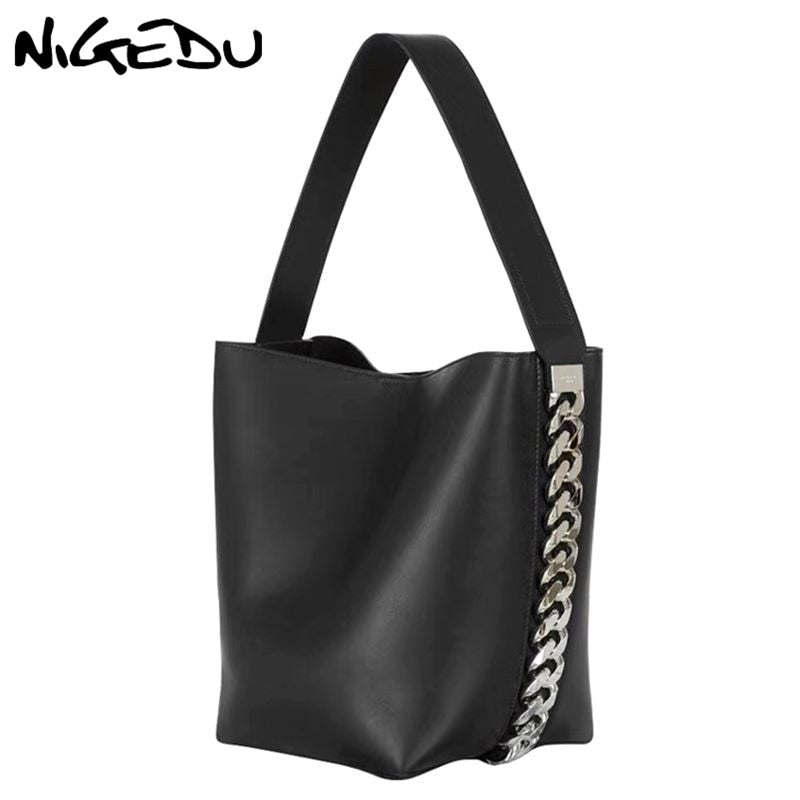 Nigedu Large Women Handbag Luxury Designer Shoulder Bag For Female Big